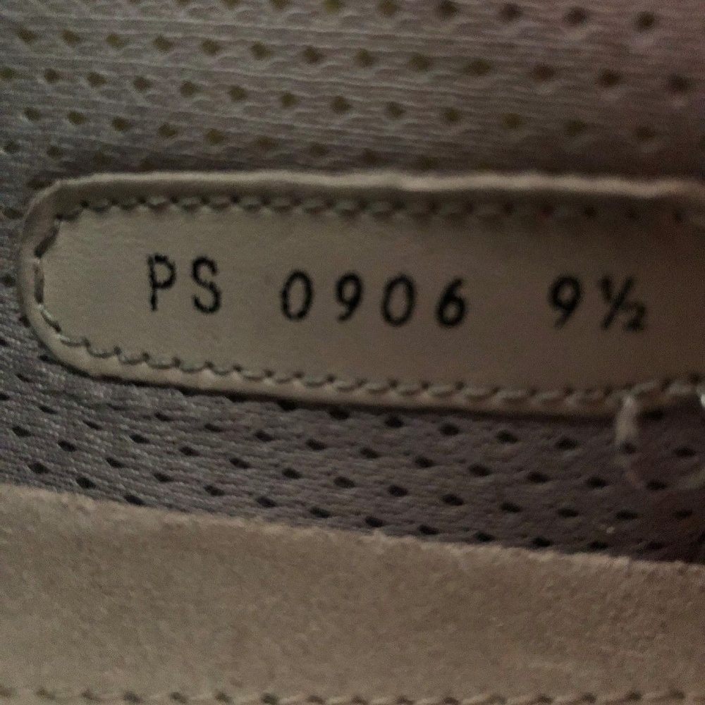 Prada Sneakers  Non-slip White Silver Calf Leather Distressed Used Pradas. - Picture 8 of 8